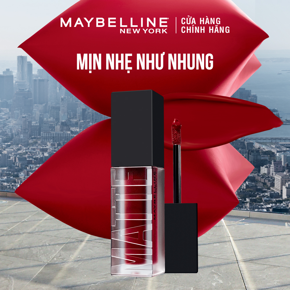 Son Kem Mịn Lì Như Nhung Cushion Mattes Maybelline New York Hiệu Ứng Lì Đa Chiều 6.4ml