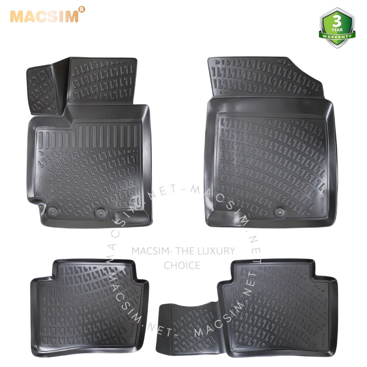 Thảm lót sàn ô tô nhựa TPU Silicon Kia Rio third generation 2011-2017 Nhãn hiệu Macsim