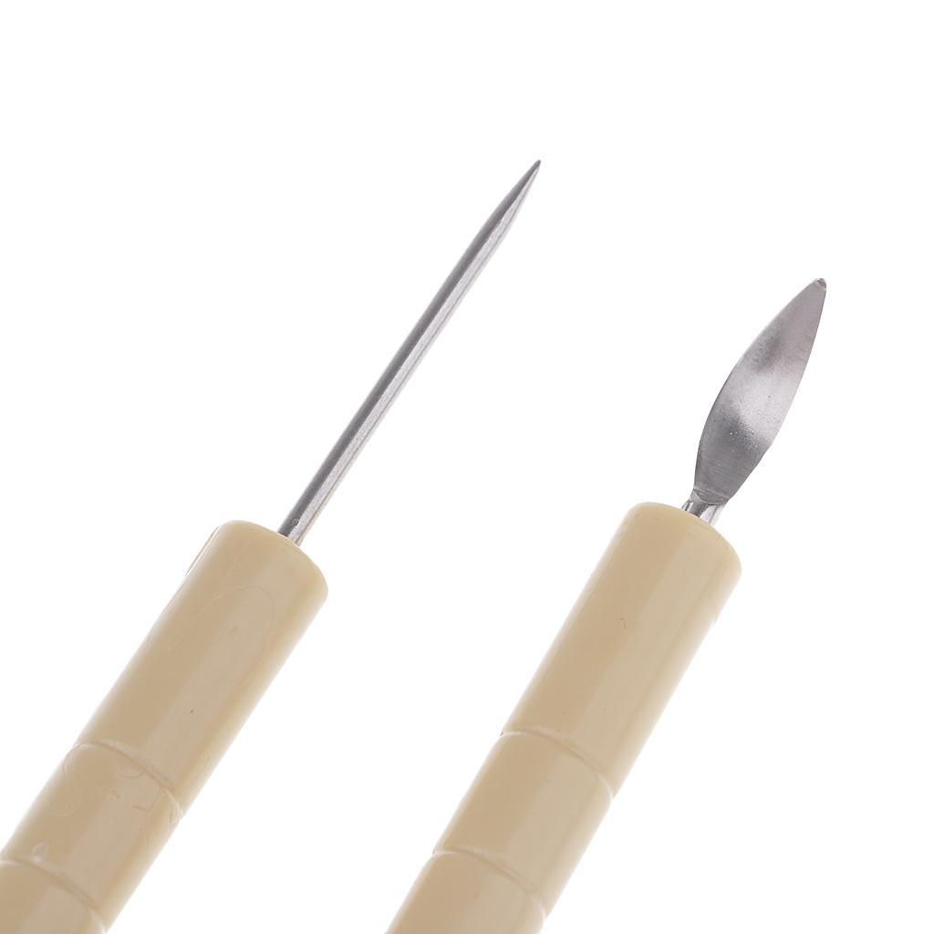5 Pieces Carving Clay Sculpting Hand Tools Modeling Sculpting Tool Plastic Handle Pottery Carving Tool Set Silicone Rubber Shapers Polymer Modeling