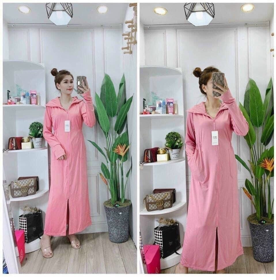 Áo chống nắng NỮ dáng dài chất mát, che kín toàn thân