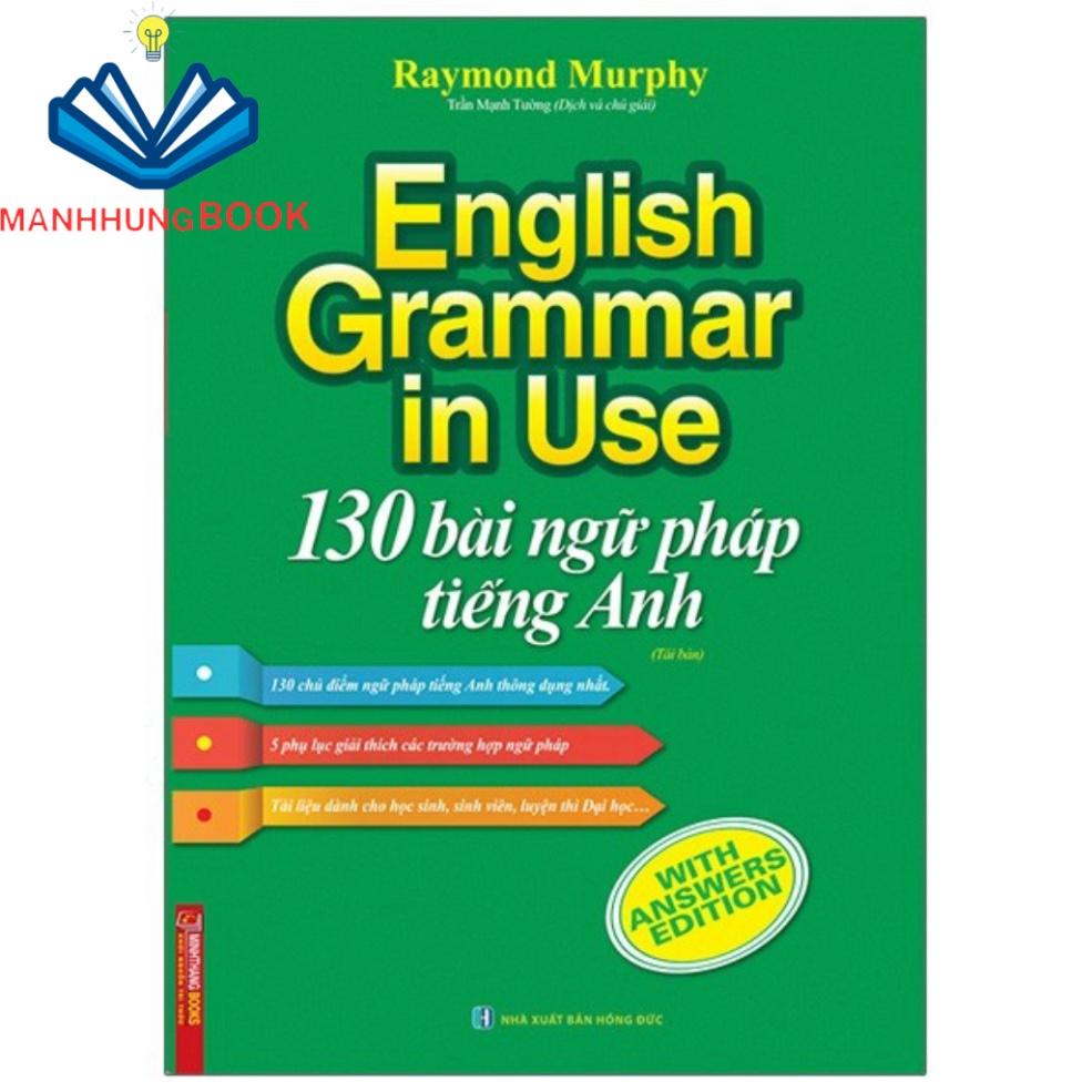 Sách - 130 bài ngữ pháp tiếng Anh màu (tặng 3500 đen trắng)