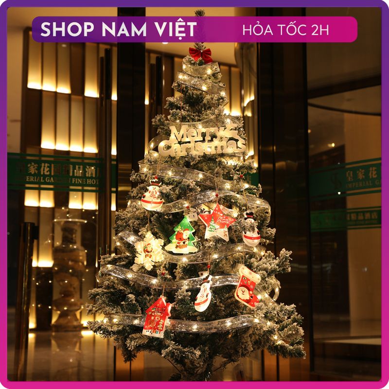 Dây Led Ruy Băng Trang Trí Cây Thông Giáng Sinh Noel, Gói Quà