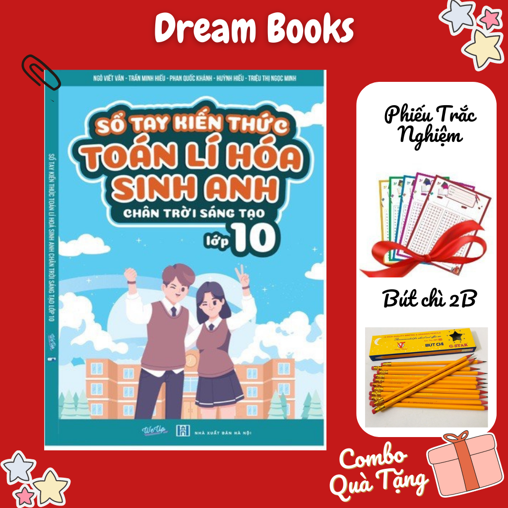 Sách- Sổ tay kiến thức toán lý hóa sinh anh lớp 10- Theo Chuẩn Chương Trình  Chân trời sáng tạo