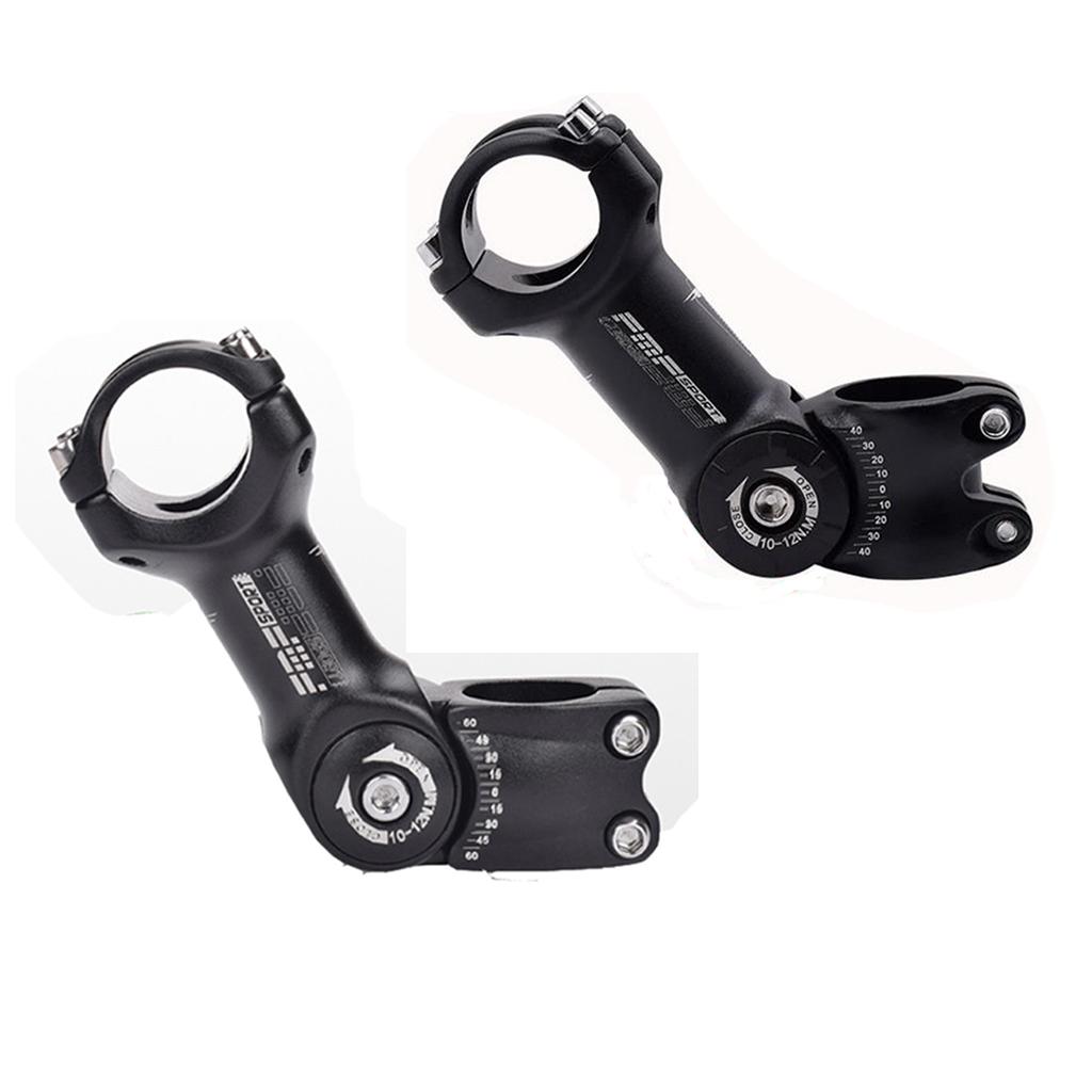 25.4mm Handlebar Stem 60 ° Angle Adjustable MTB Bicycle Handlebar Stem -Black