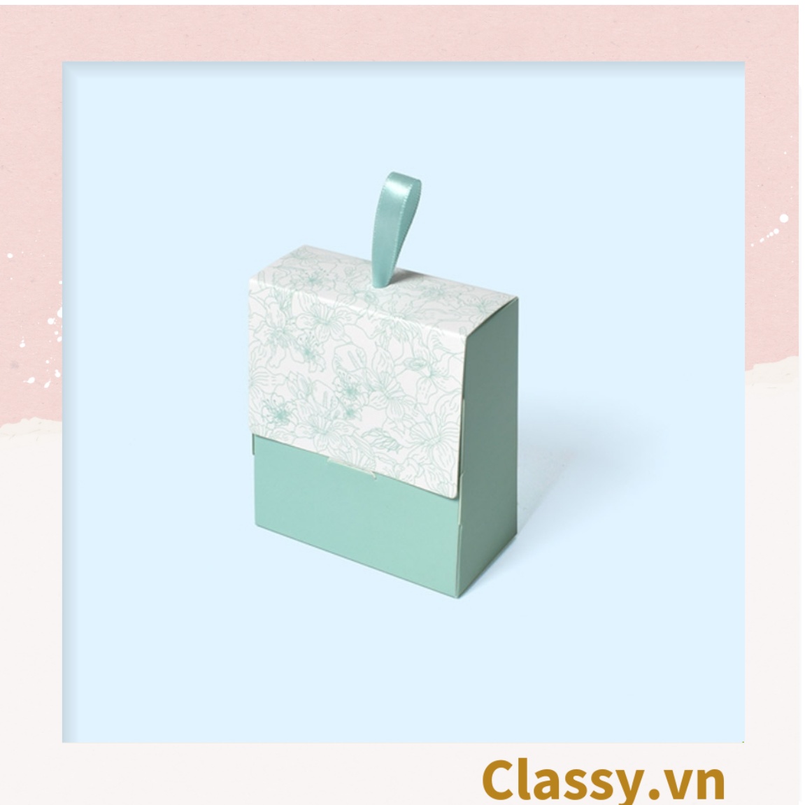 Hộp đựng quà Mini  hình hộp; 9 * 4,5 * 10 cm nhiều họa tiết xinh xắn làm quà tặng Q559