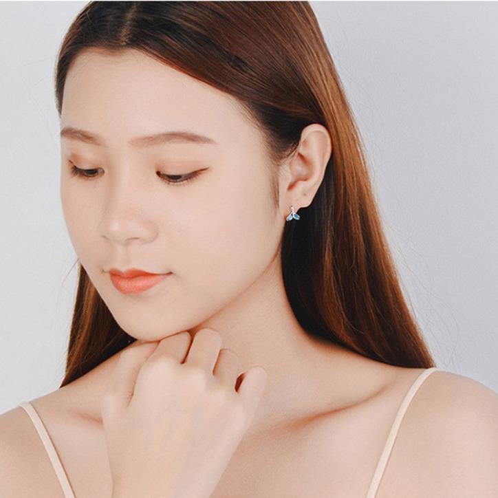 Khuyên tai hình đuôi nàng tiên cá màu xanh lam xinh xắn đáng yêu ANTA Jewelry - ATJ3467