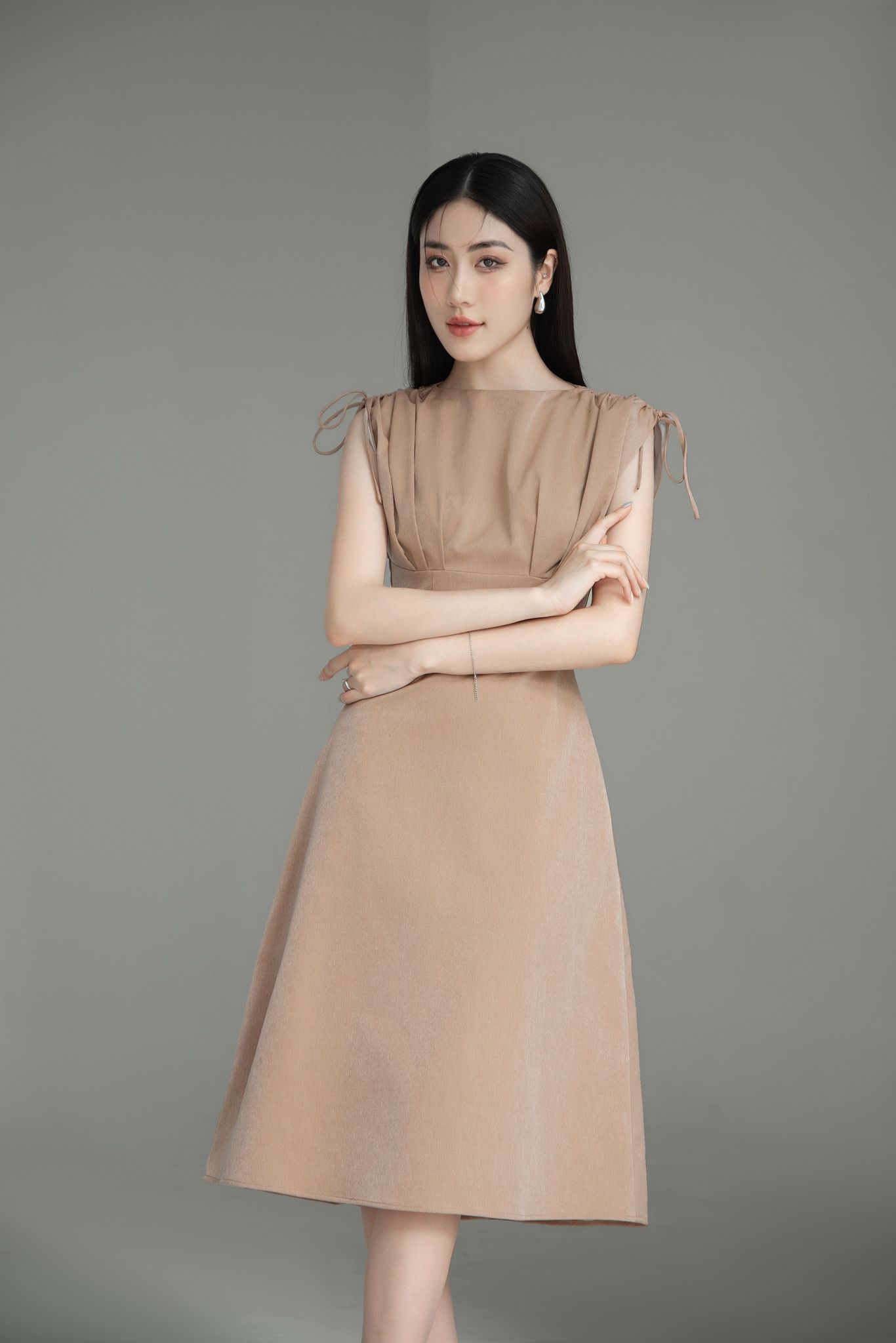 OLV - Đầm Evangeline Caramel Dress