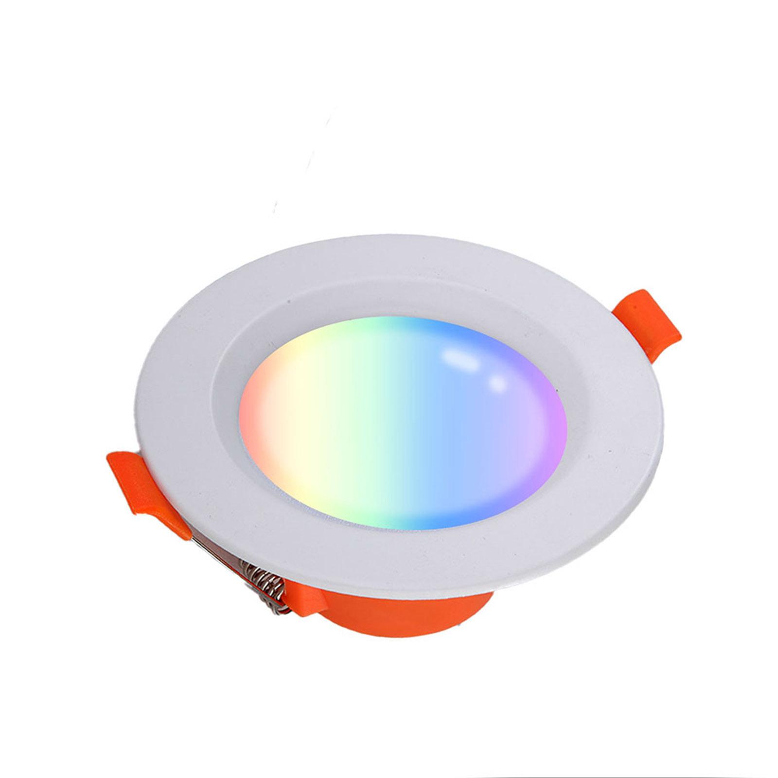 6W WiFi LED Downlight for Ceiling Home Color Change LED Recessed Spotlight APP Control RGB Multicolor Aluminum Spotlight
