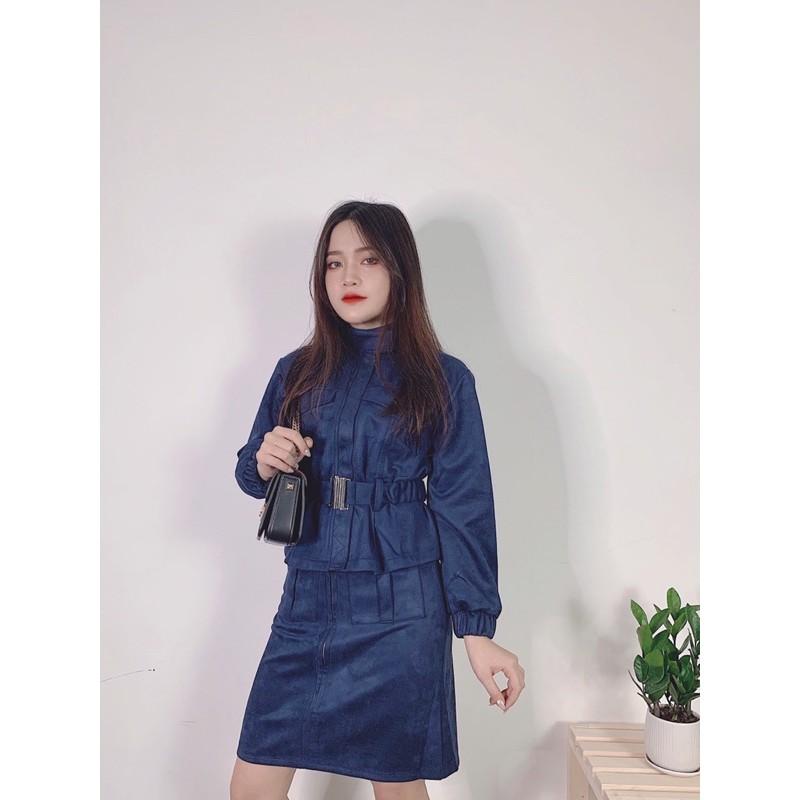 Set da lộn 2 lớp hàng thiết kế đẹp đủ size
