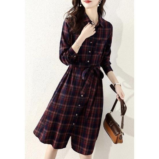 ĐẦM CARO SƠ MI TAY DÀI