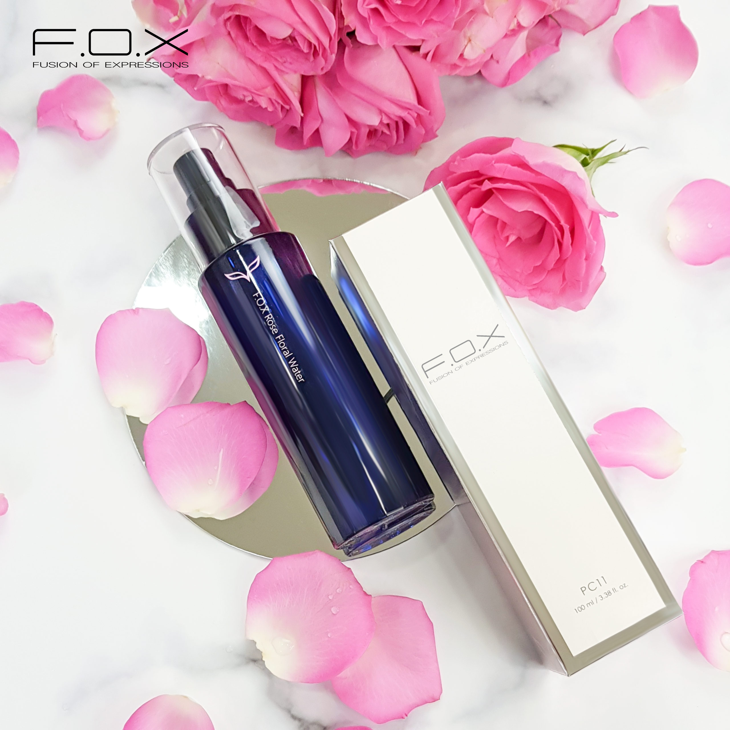 Xịt Khoáng Dưỡng Ẩm Da Và Làm Sáng Da Hương Hoa Hồng Rosa Damascena Floral Water FOX Cosmetics 100ml