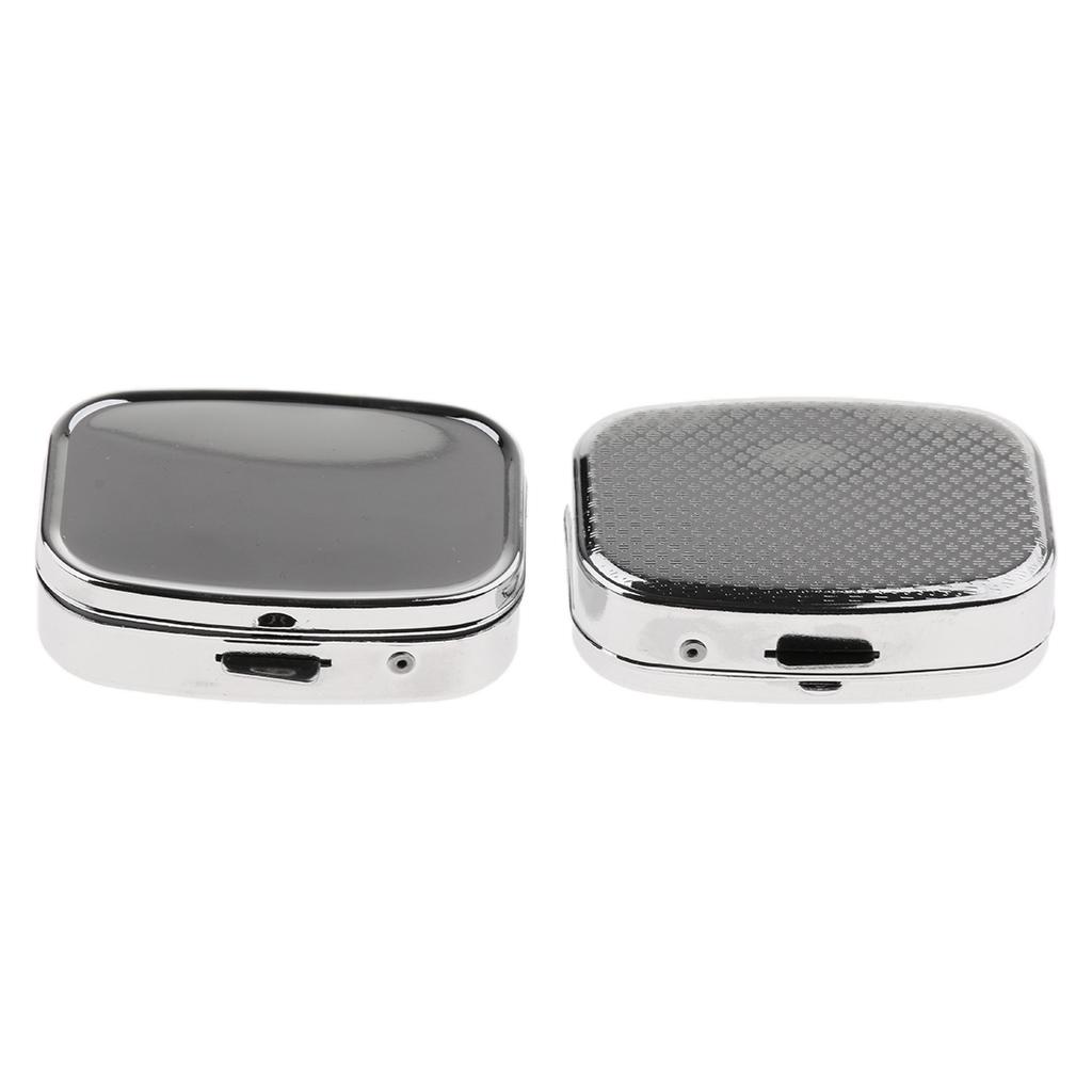 2 Pieces Vitamin Medicine Tablet Box Pill Storage Cases Rectangle 2 Slots