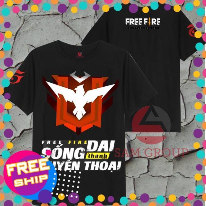 Áo Free Fire Đen Huyền Thoại