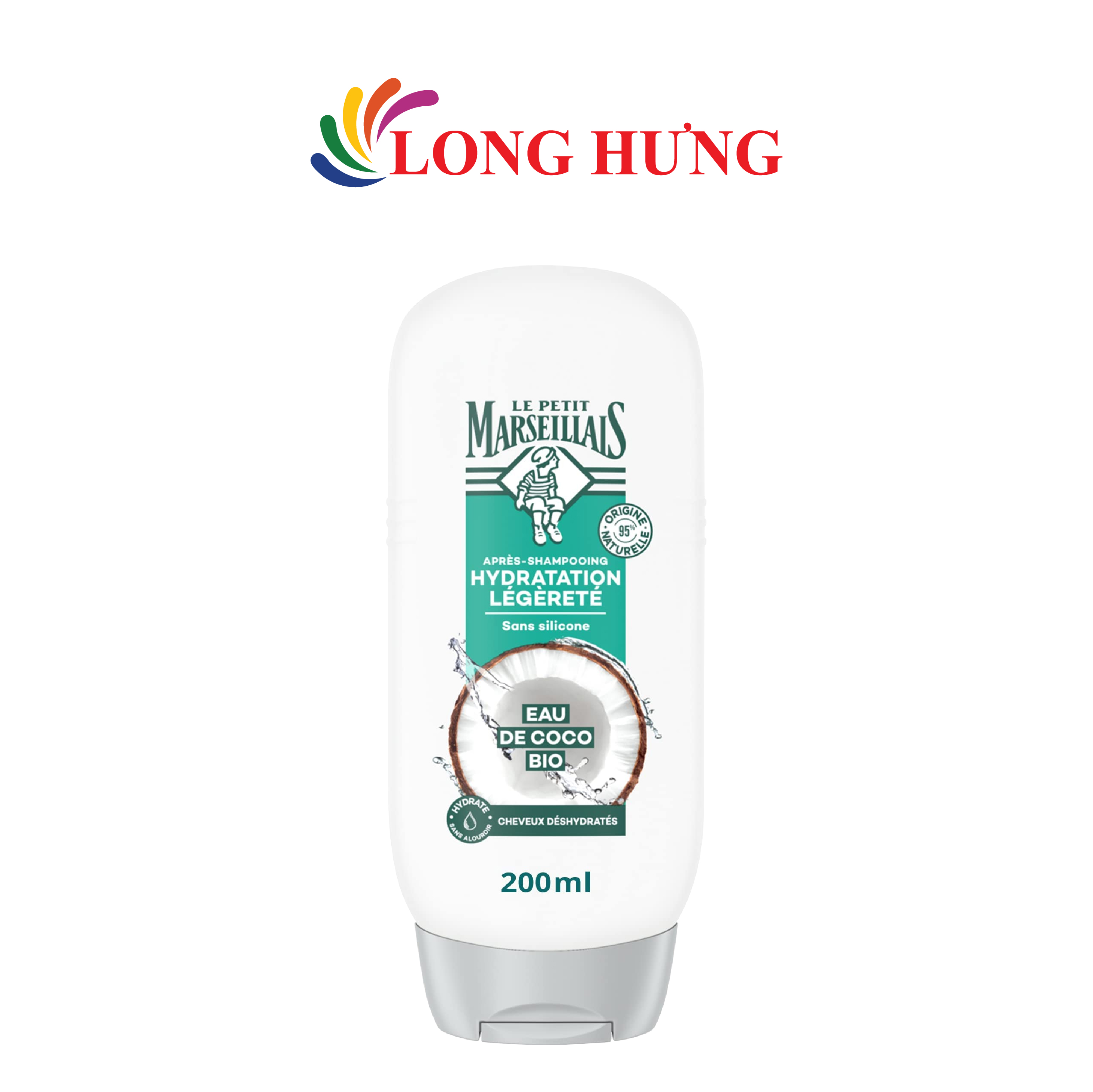 Dầu xả dưỡng ẩm hữu cơ Le Petit Marseillais (200ml) - Hàng chính hãng