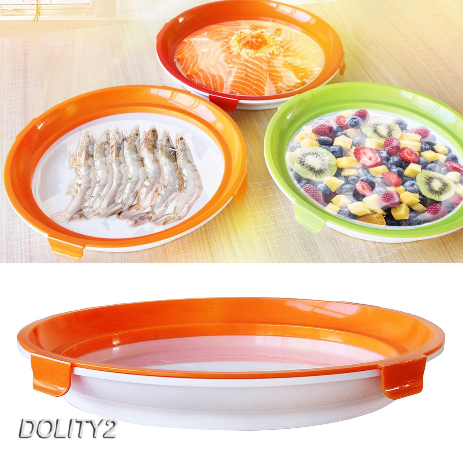 Khay Đựng Thức Ăn 2 Ngăn Tiện Lợi