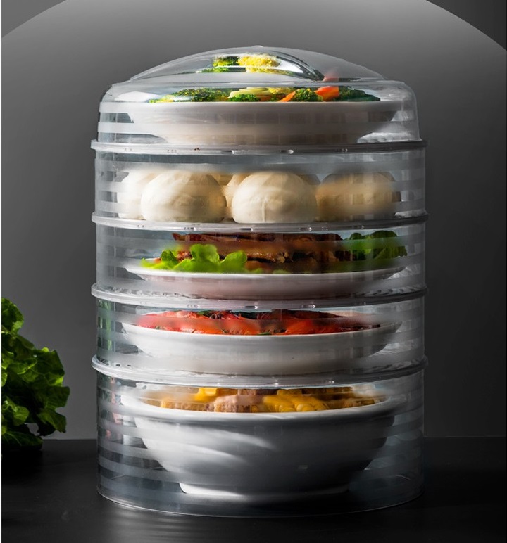 LỒNG BÀN BẢO QUẢN THỰC PHẨM 4 TẦNG CHỊU NHIỆT - FOOD COVER