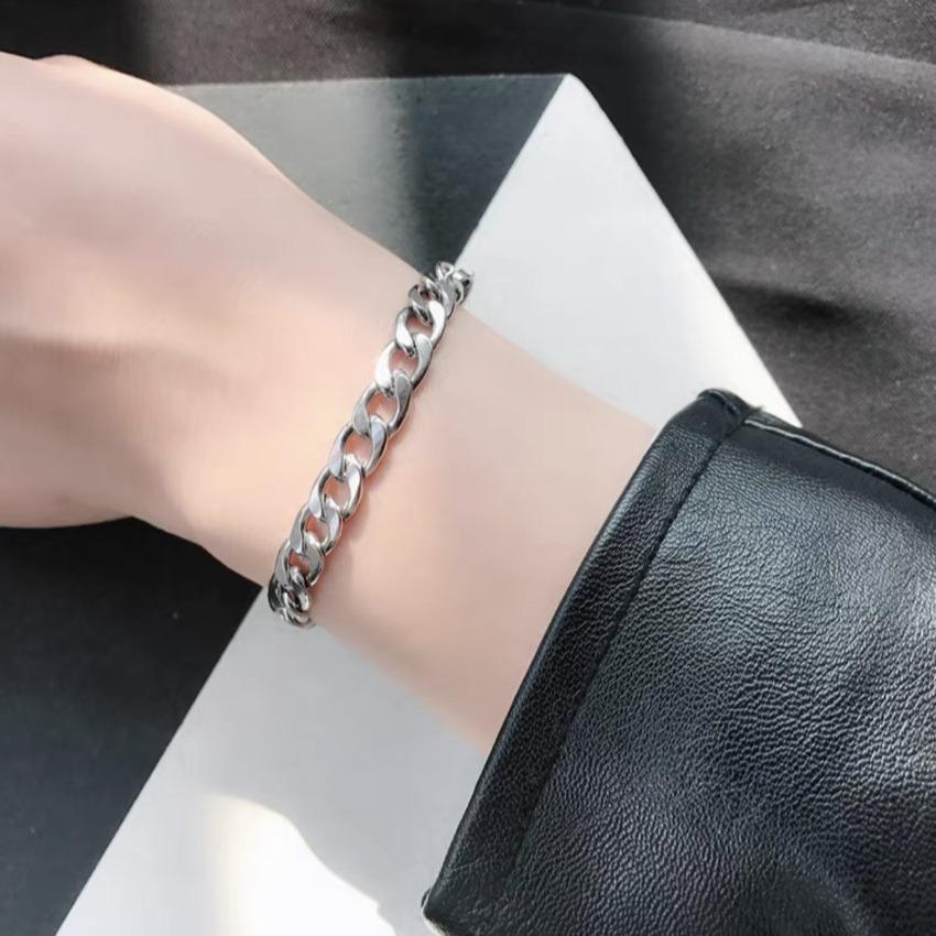 Vòng tay Lắc tay nam nữ kiểu lặc đơn cao cấp đẹp sang trọng titan thép không gỉ trangsucpt PTLTNA76