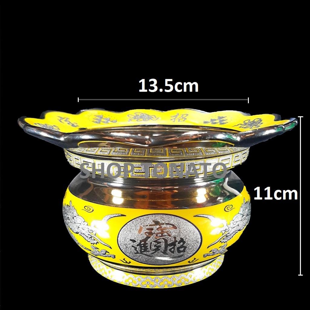 LƯ HƯƠNG,BÁT HƯƠNG KIM SA 3D RỒNG VÀNG ĐƯỜNG KÍNH 8CM,10CM,11.5CM,13.5CM