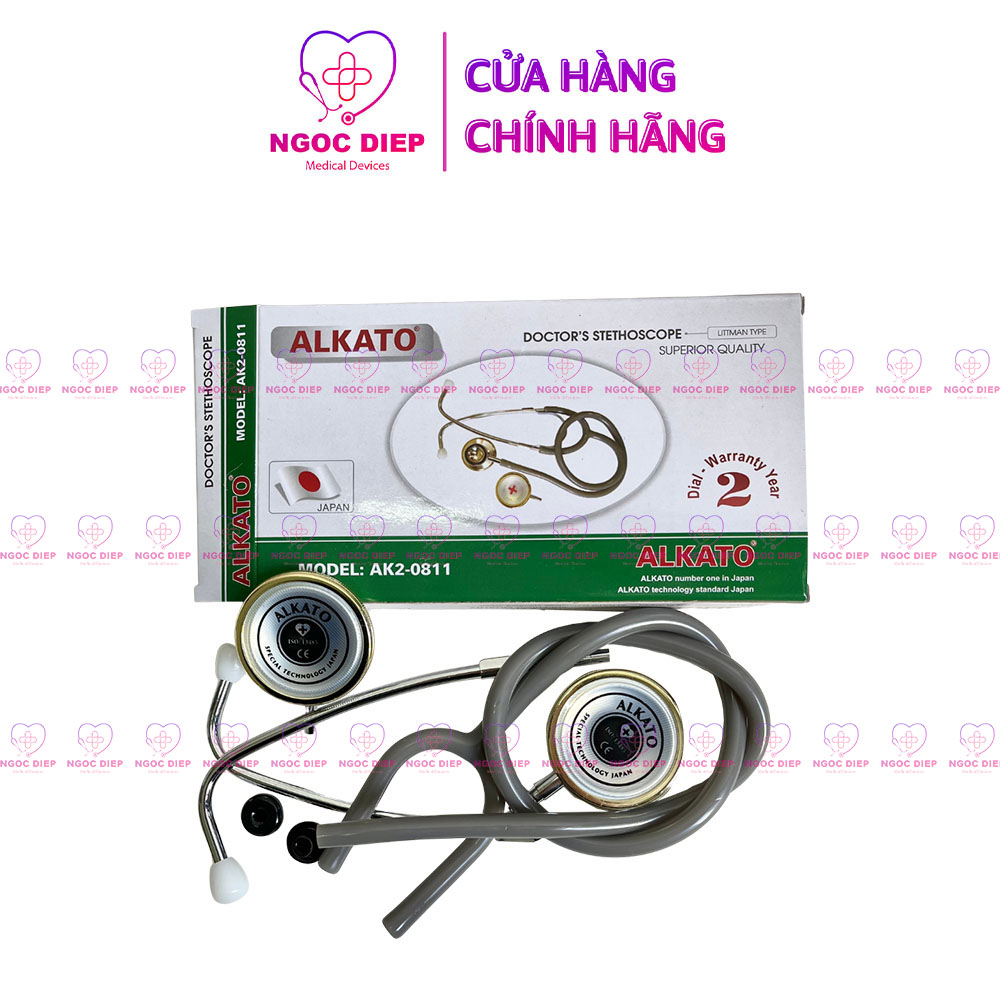 Máy đo huyết áp cơ ALKATO AK2-0811 - Bộ kiểm tra sức khỏe tại nhà gồm: Máy đo và tai nghe