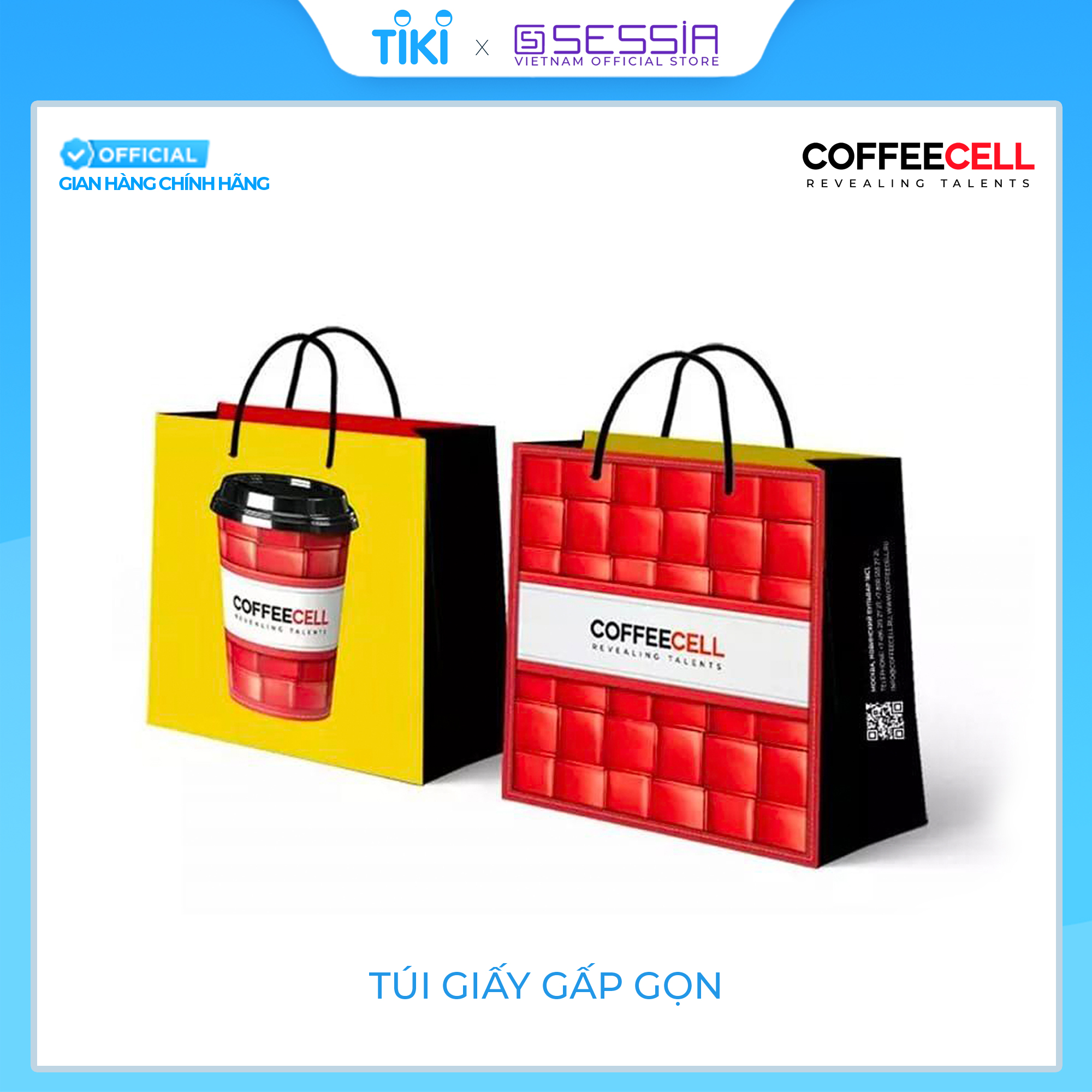 Túi Giấy Cao Cấp - COFFEECELL - Thiết kế gấp gọn, tiện lợi và chắc chắn - Hàng Chính Hãng