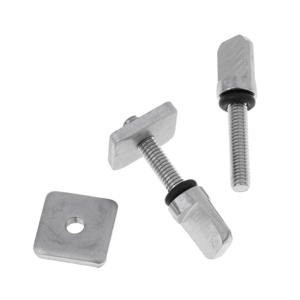 8 Sets Stainless Steel Fin Screw For Longboard Board Mount Hardware