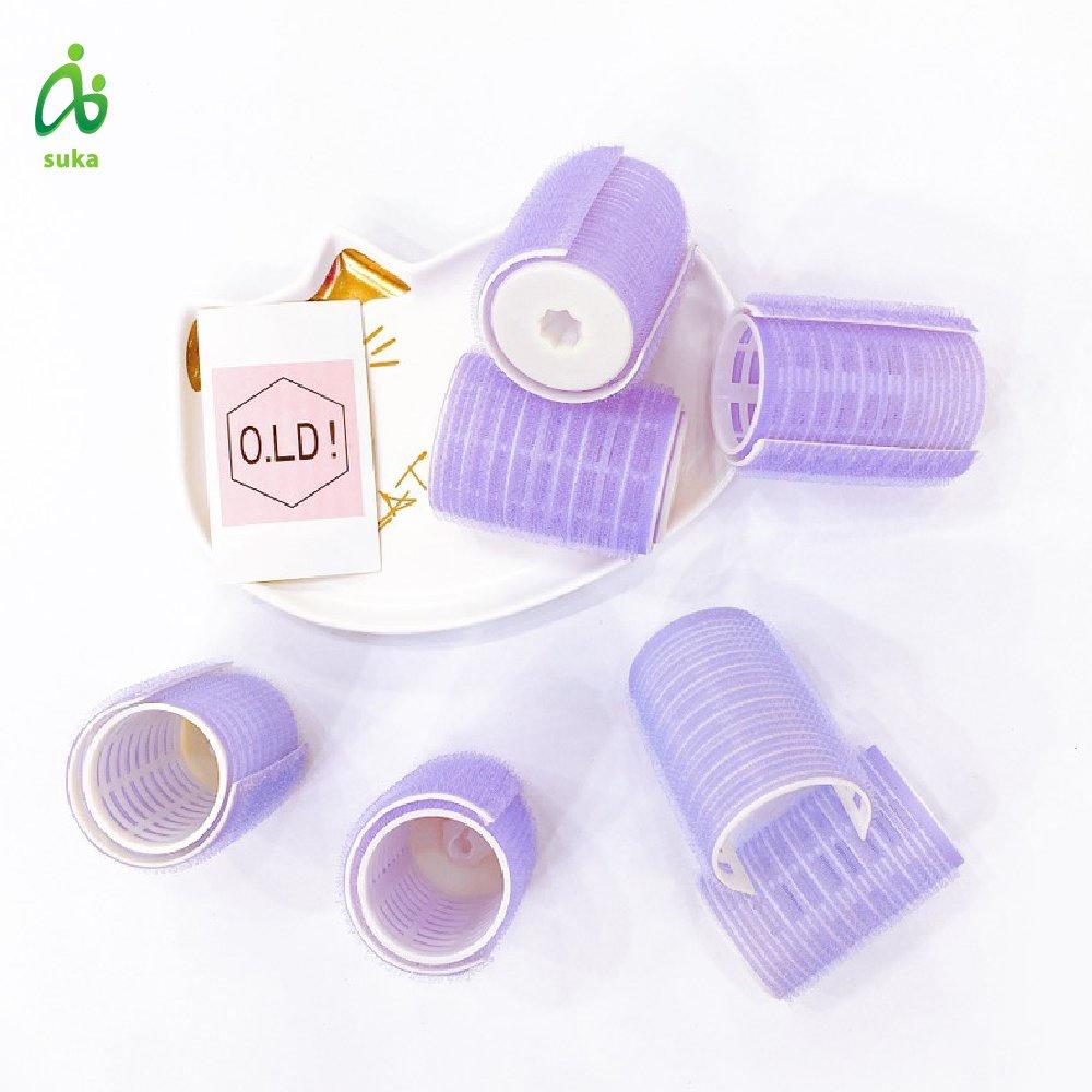 Lô uốn mái mưa tự dính có kẹp đỡ, lô uốn tóc xoăn Hàn Quốc size 4cmx6cm