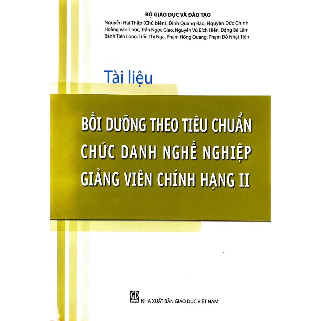 Sách - Tài liệu bồi dưỡng theo tiêu chuẩn chức danh nghề nghiệp giảng viên chính hạng 2