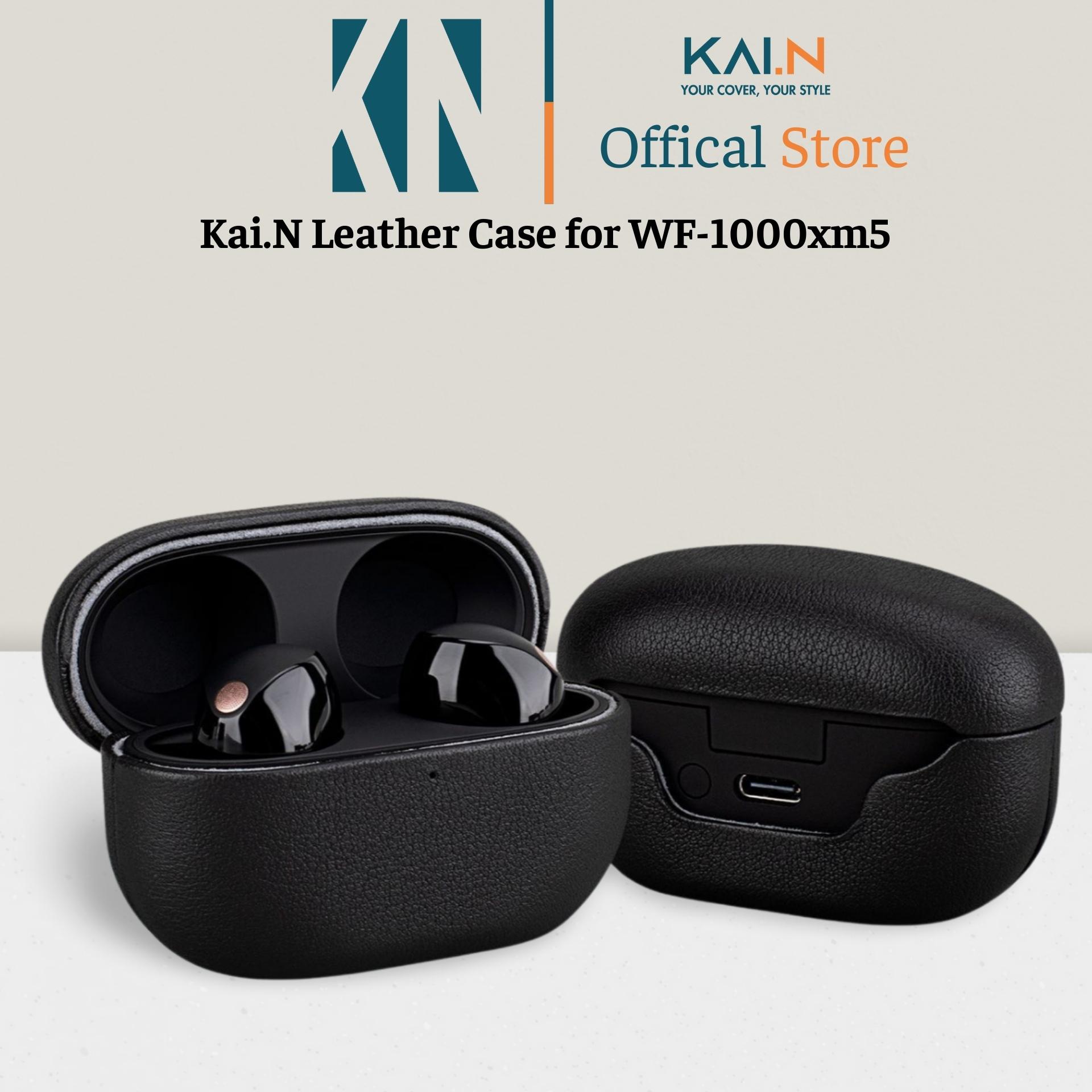 Ốp Bao Case Da Dành Cho Tai Nghe Sony WF-1000xm5, Kai.N Leather Case, Bằng Da PU Cao Cấp - HÀNG CHÍNH HÃNG