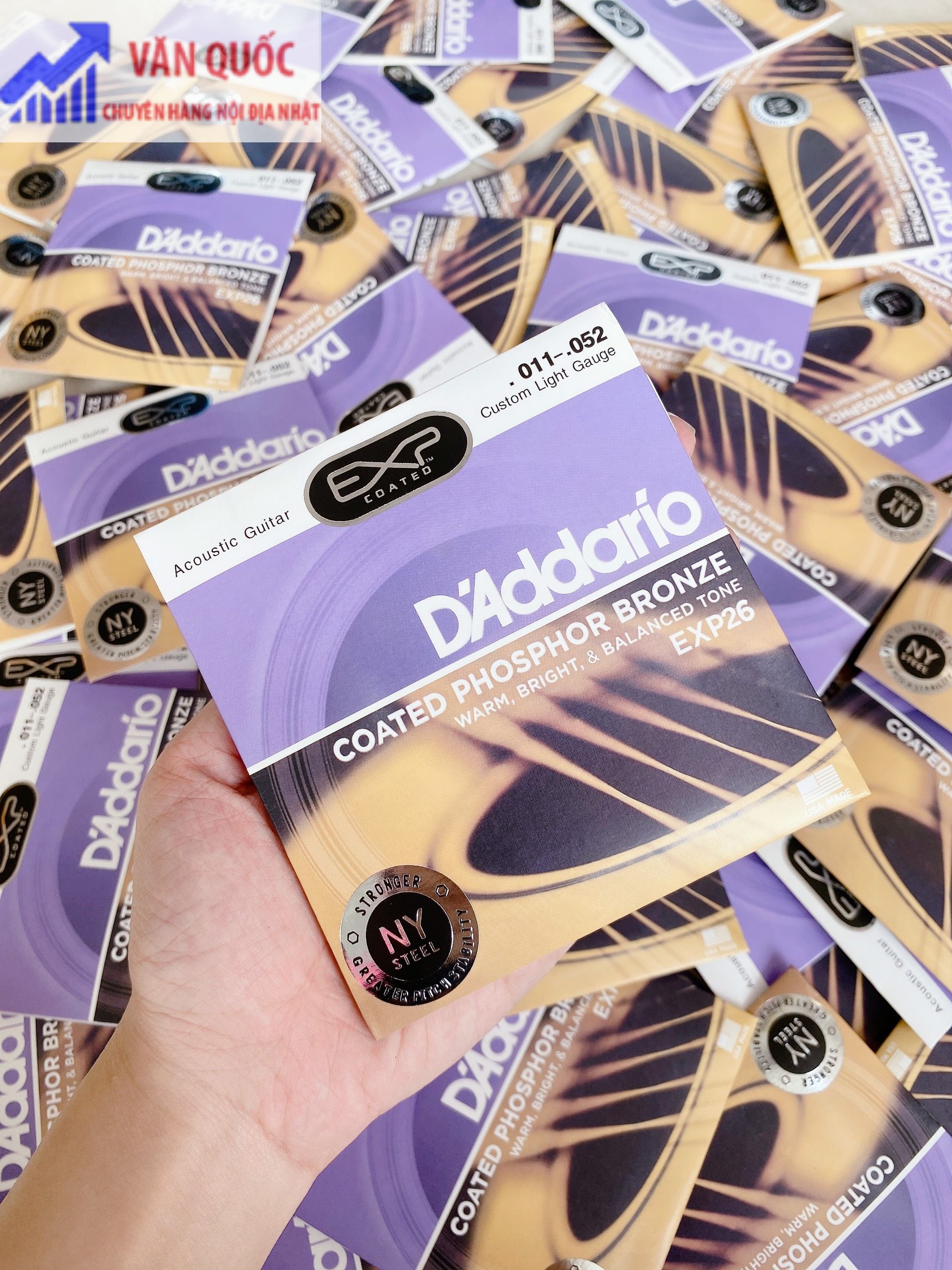 BỘ DÂY ĐÀN GUITAR D'ADDARIO EXP16