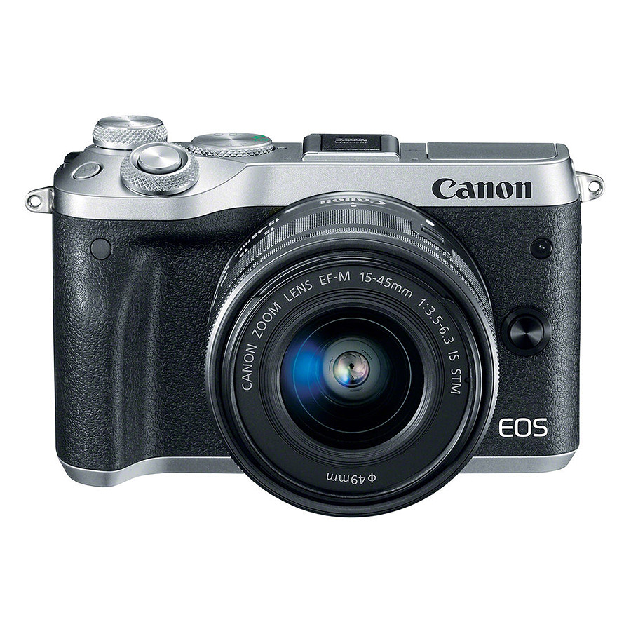 Máy Ảnh Canon EOS M6 Kit 15-45mm (Bạc) - Hàng Chính Hãng