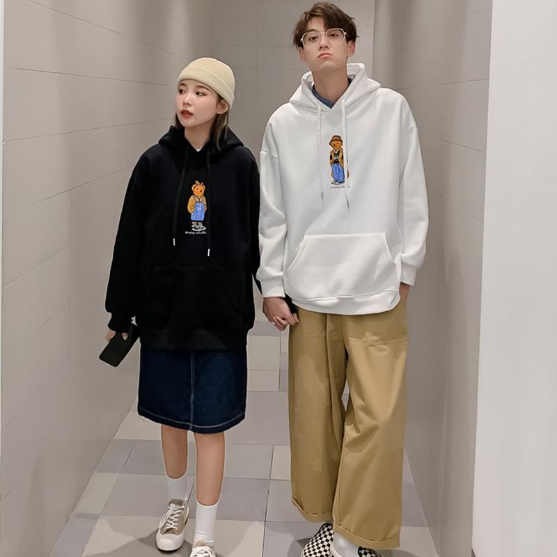 Áo hoodie nỉ ngoại ulzzang unisex nam nữ cặp đôi sweater local brand khoác zip choàng cardigan chống nắng  TEDDY SamMy96 Shop