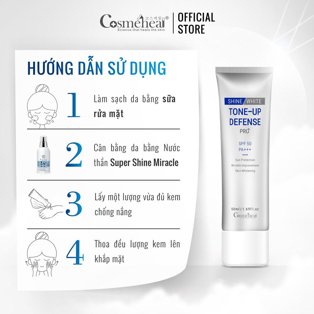 Kem Chống Nắng COSMEHEAL Shine White Tone Up Defense Pro+ (50ml)