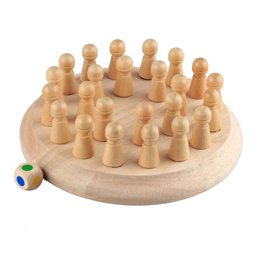 Kids Wooden Memory Match Stick Chess Game Educational Toys Brain Training