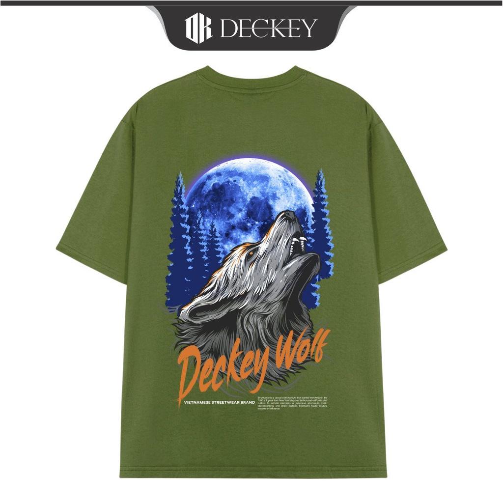 Áo Thun Cotton Unisex Nam Nữ Form Rộng DECKEY WOLF