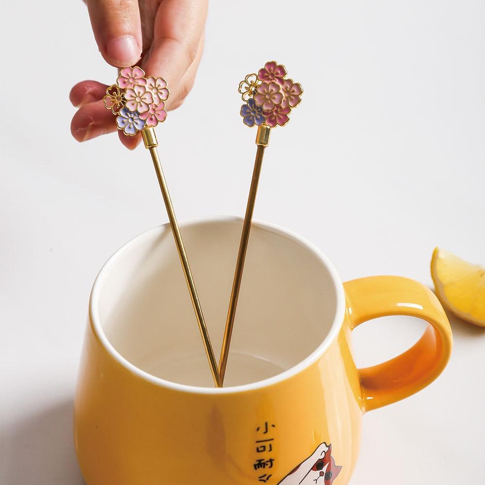 Thìa trà inox vàng không gỉ Sakura