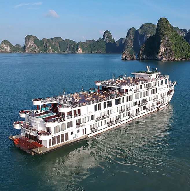 Tour Du thuyền 5 sao Ambassador Day Cruise 2 Trải nghiệm hải trình khám phá Vịnh Hạ Long trong ngày