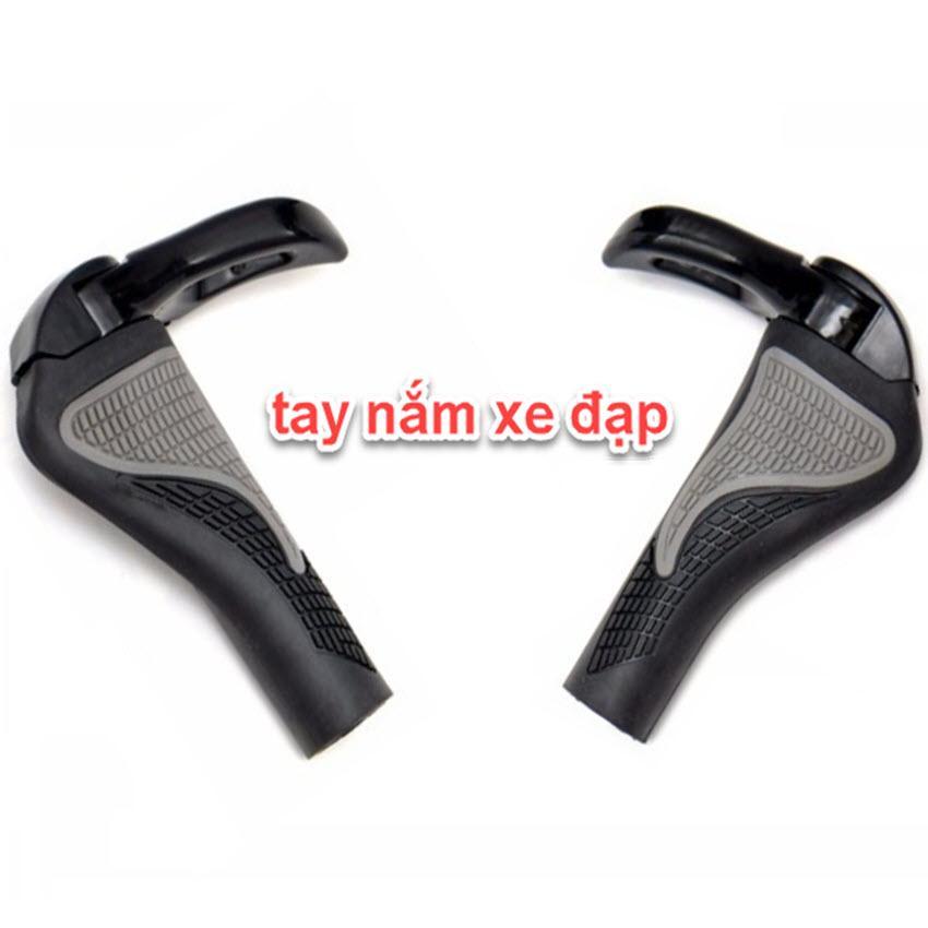 Bộ 2 Tay Nắm Sừng Trâu Xe Đạp Thể Thao Cao Cấp tặng Khóa xe đạp chống trộm 4 số đổi mã