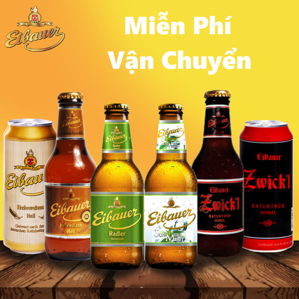 [SINCE 1810] Hộp Quà Tết - Thùng Đức Thầy Tu Eibauer Vàng 5.2 Độ - Lên Men Tự Nhiên, Nhập Khẩu Chính Hãng