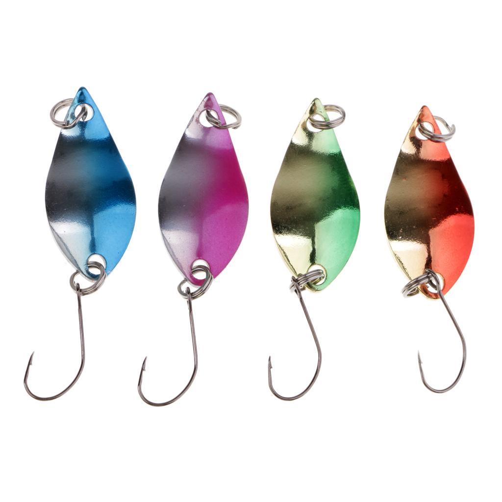 10pcs Metal Spoon Fishing Lure Spinner Hard Jig Bait for Bass Trout Salmon