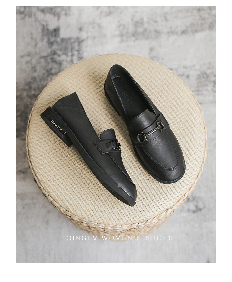 Giày Loafer Moca Nữ Da Mềm Màu Đen Nude Sáng Dáng Bệt Thấp Mềm Mại - Phong Cách Hàn Quốc Cao Cấp Có Sẵn Freeship