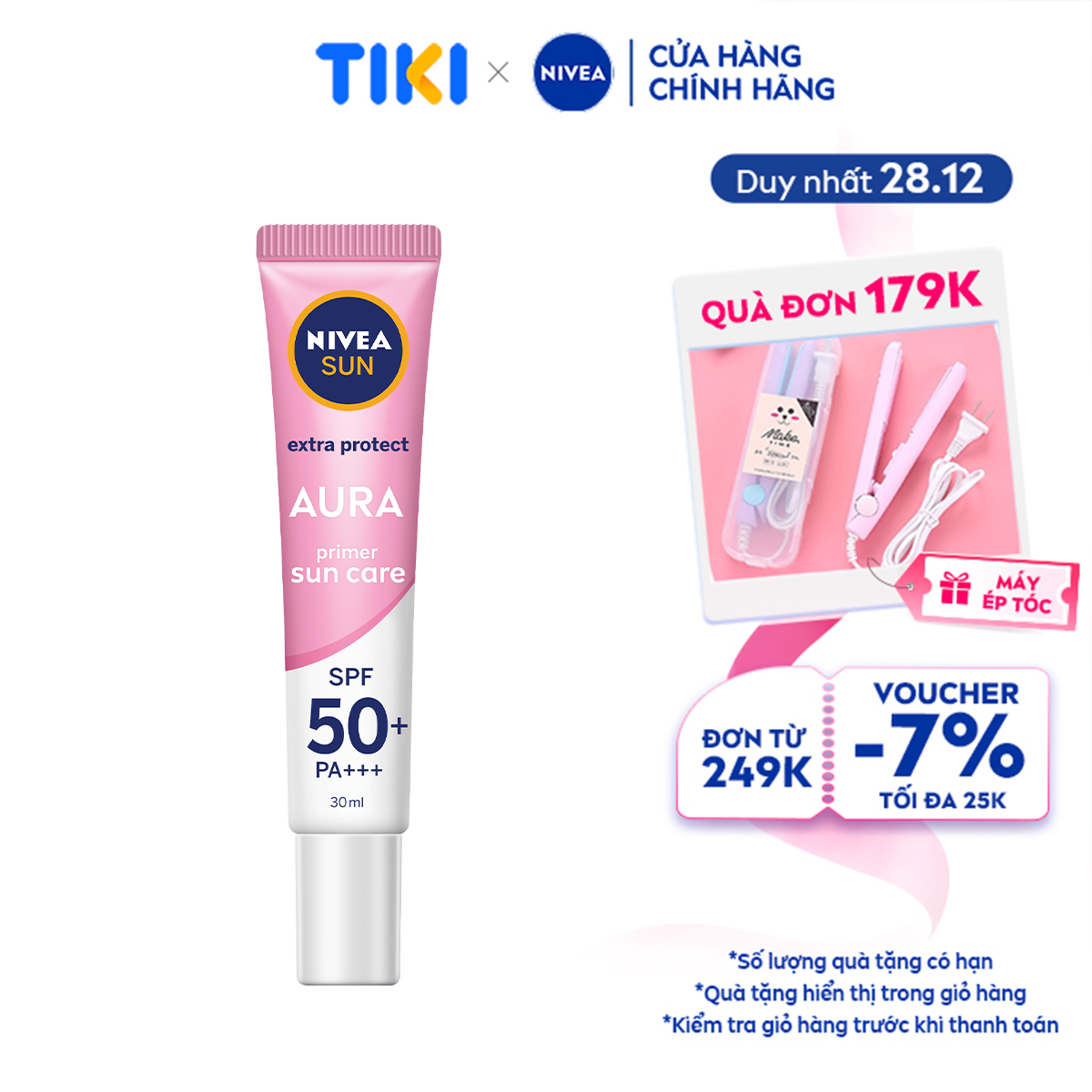 Serum Chống Nắng Và Dưỡng Trắng Da Nivea Sun SPF50 PA+++ 86014