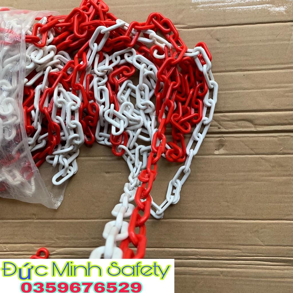 25 mét dây xích nhựa nối cọc tiêu màu vàng-đen