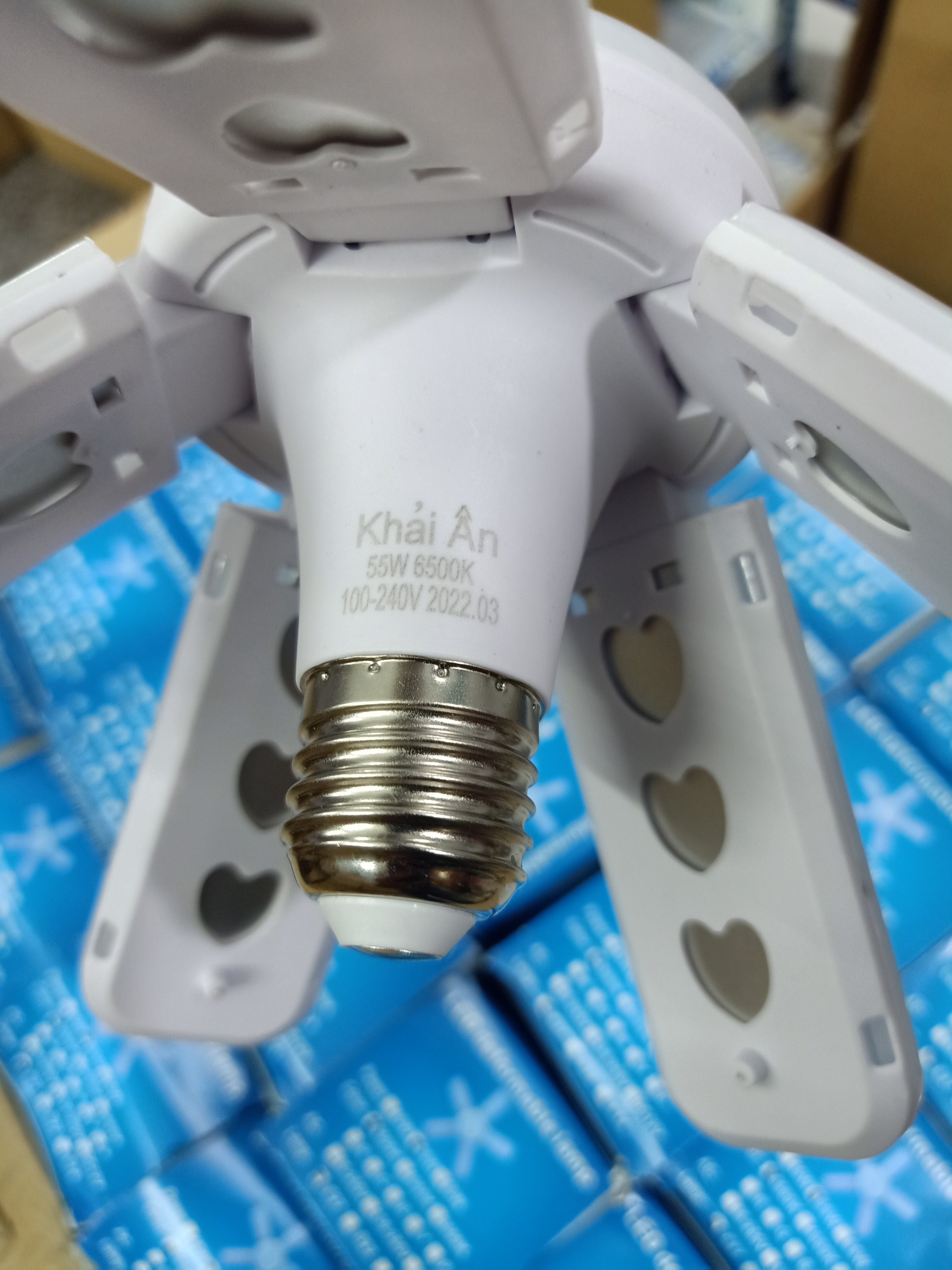 Bóng đèn led 5 cánh 55w nhỏ gọn siêu sáng