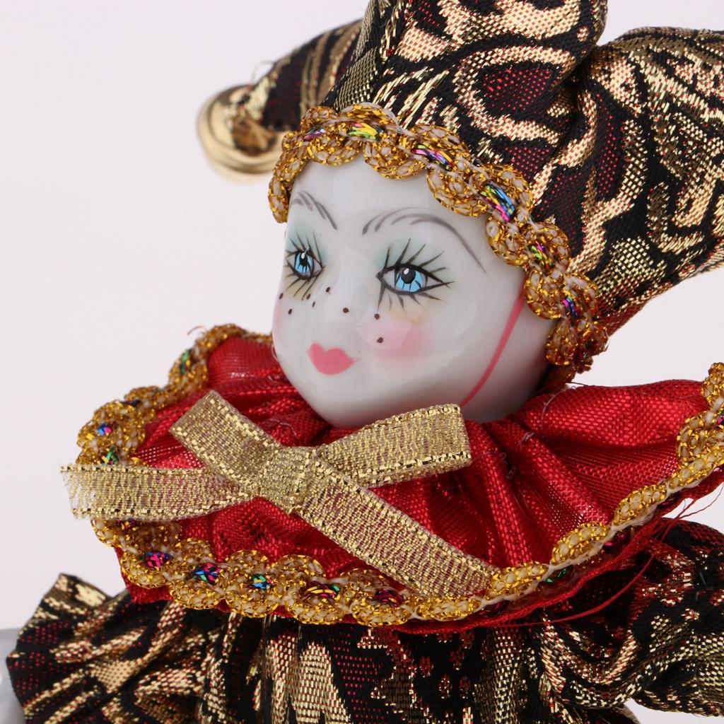 16cm Triangel Dolls European Style Italian Porcelain Doll Model with Colorful Clothes for Valentines Gift Collections