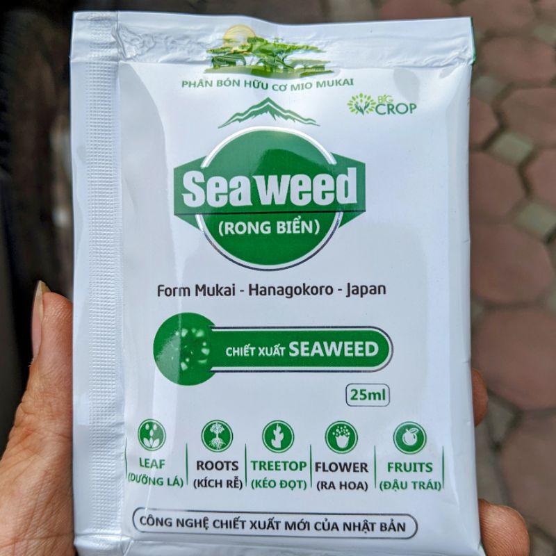 Phân bón Rong Biển Seaweed Japan (25ml). Dưỡng lá, kích rễ, kéo đọt, ra hoa, đậu quả