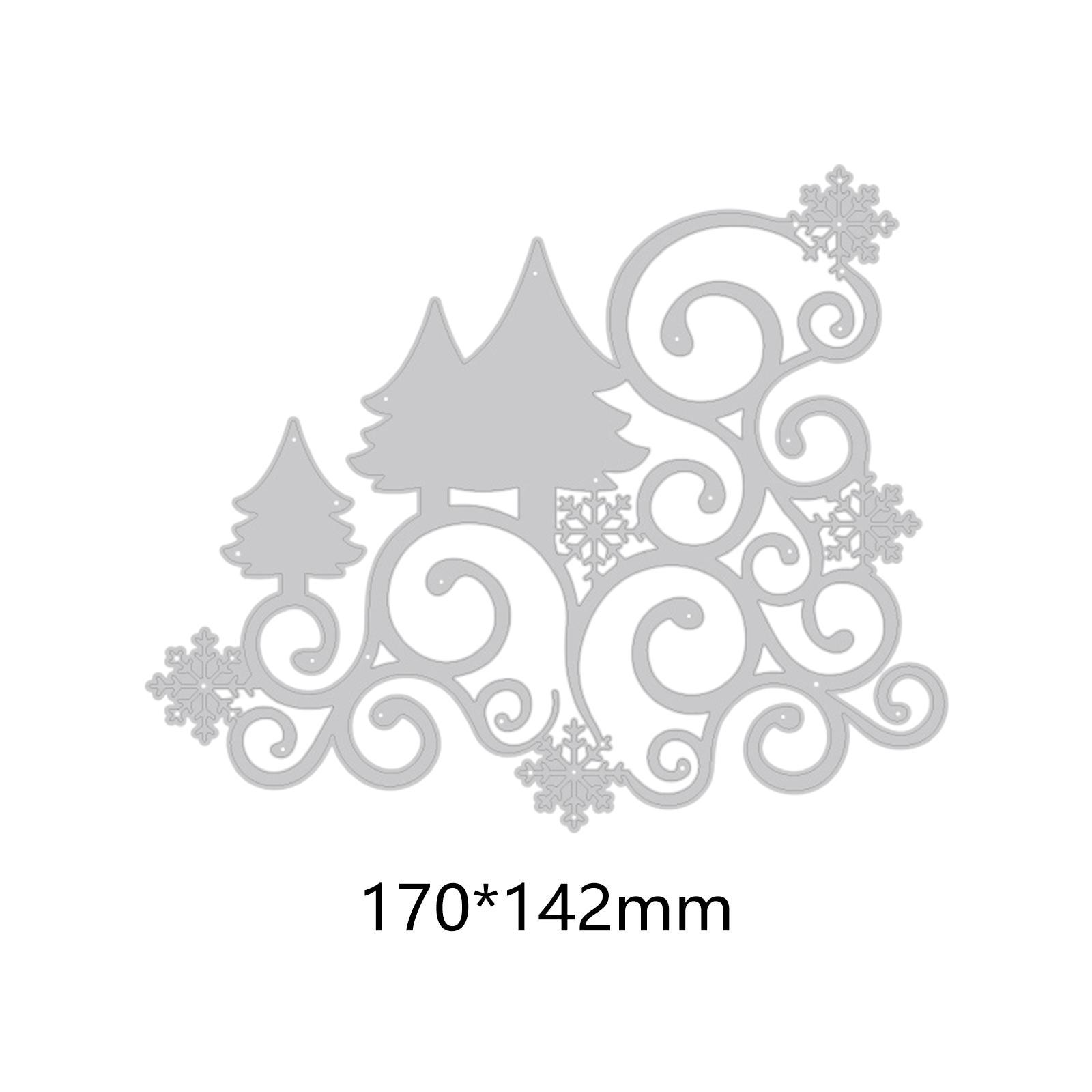 Metal Cutting Dies Cut Stencils for Card Making Supplies Easy to Use Christmas Tree Die Cuts