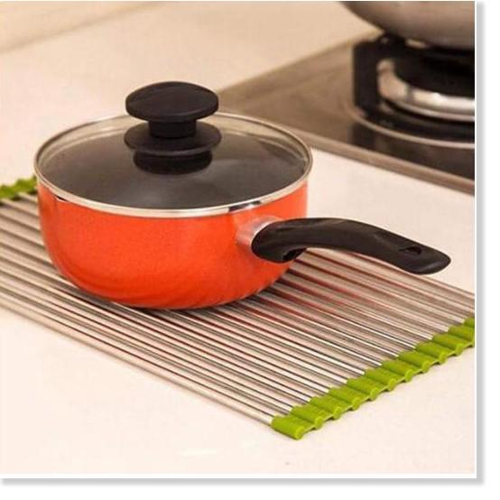 Khay Cuộn Inox Để Bồn Rửa Đa Năng