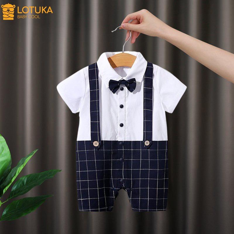 Body đùi, Body công tử cộc tay Bé trai mẫu Quần Áo Sơ Sinh chất cotton cho trẻ từ 3-12kg