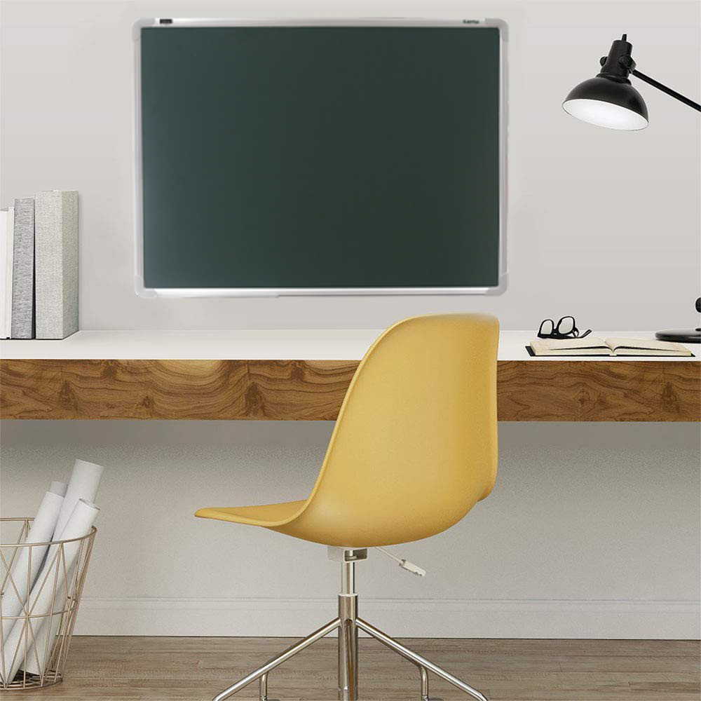 Bảng từ xanh treo tường Hàn Quốc viết phấn - khung nhôm - kích thước 60x100cm - tặng kèm phụ kiện