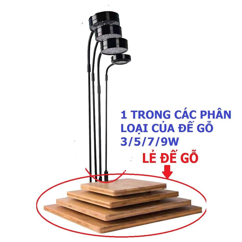 Đèn Led Kệ gỗ BamBoo 5W - Đèn đế gỗ